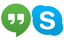 Giải pháp kết nối hội nghị trực tuyến với Skype, Hangout